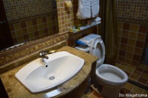 中国で外国人も宿泊できる3星ホテルのトイレ